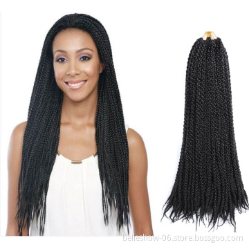 Hot sell  Ombre Braiding Hair  Braids synthetic  Hair Extensions 3d cubicTwist Hair 3d Box Crotchet Braids